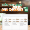 MẪU CHECKLIST SEO WEBSITE