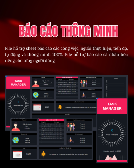 QUẢN LÝ THÓI QUEN - EZTASK DARK MODE - Hình ảnh 3
